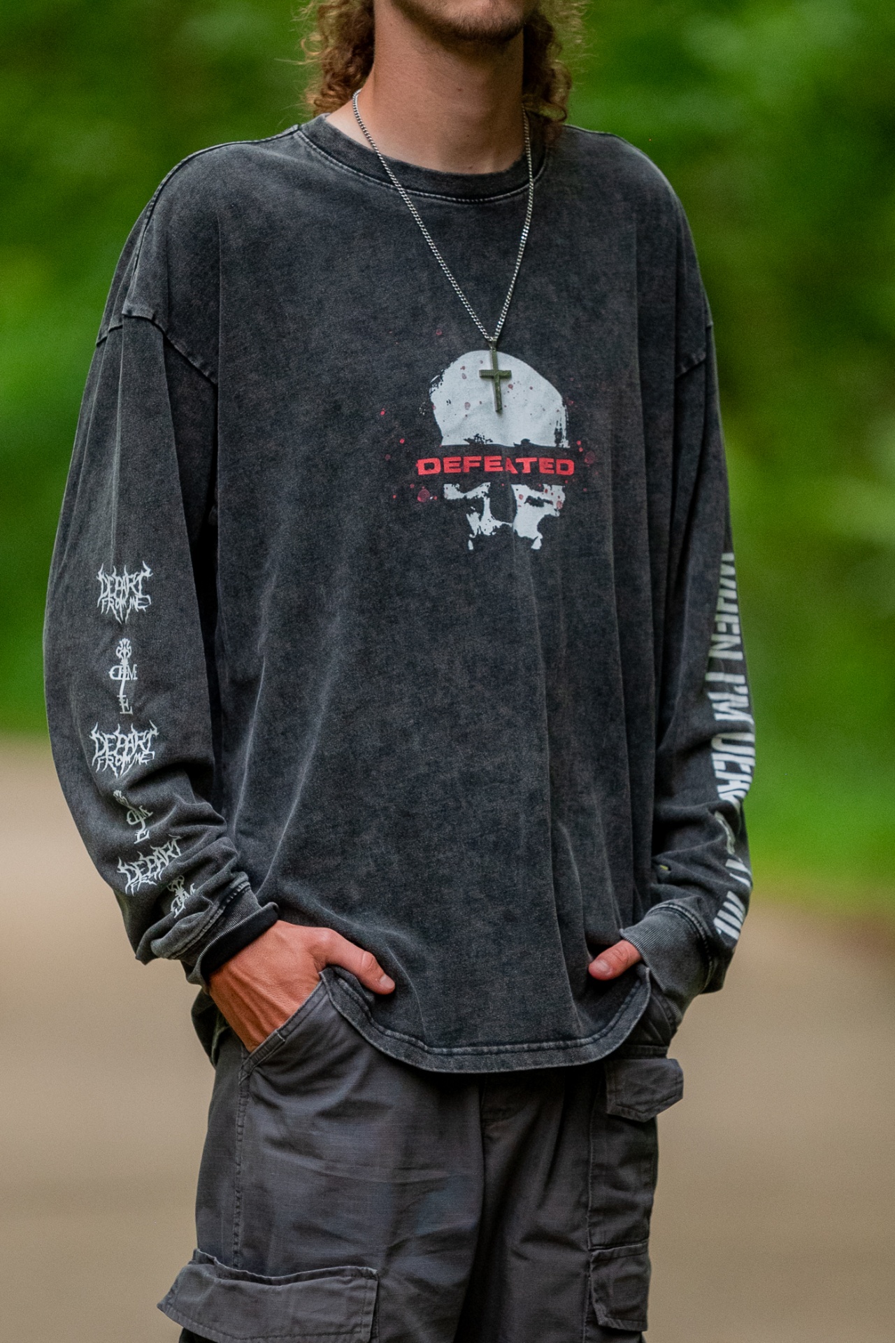 Defeated long sleeve front print