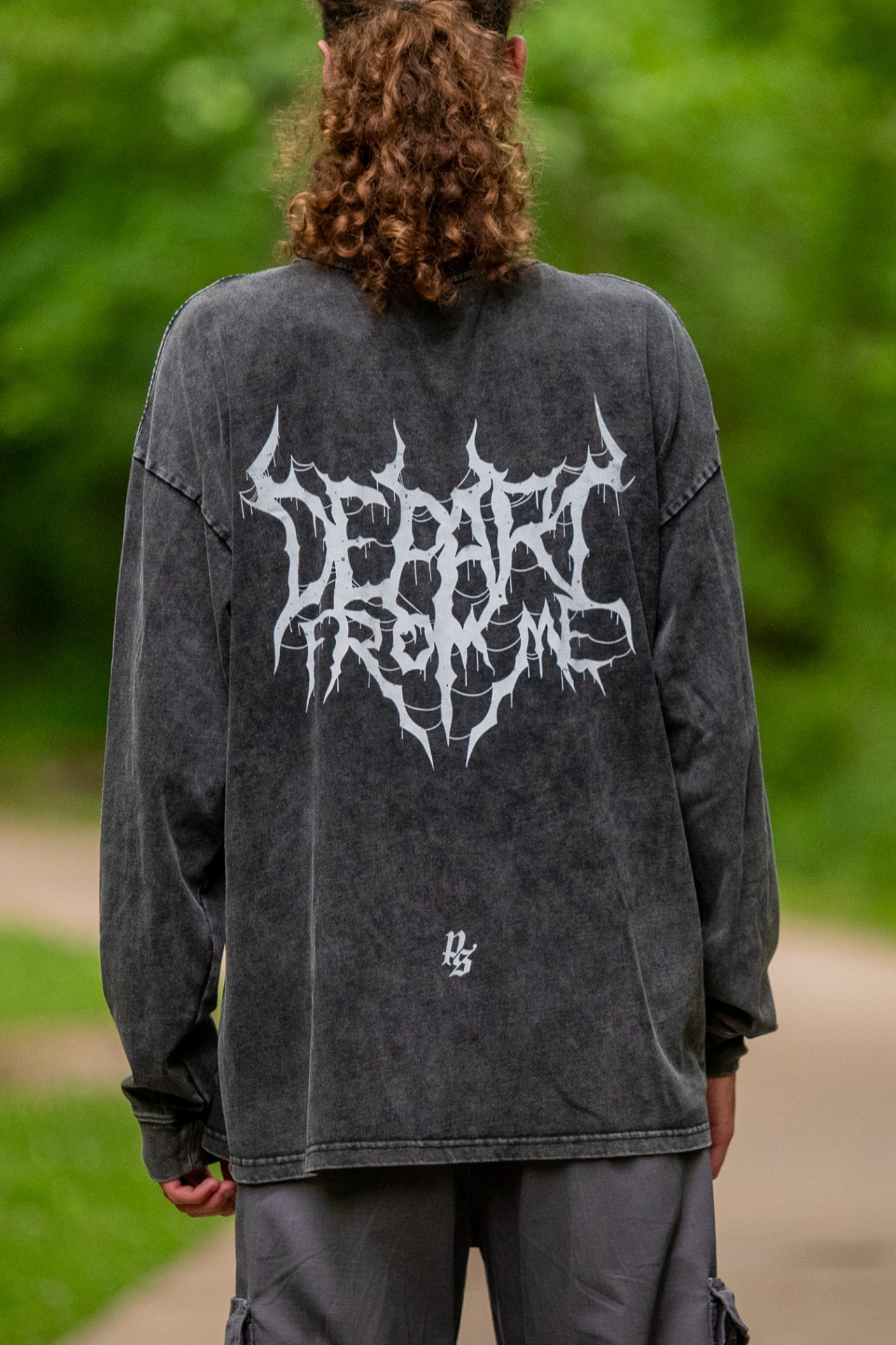 Depart From Me long sleeve back logo